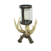 Antler - Hurricane Candle Holder - Tan / Brown