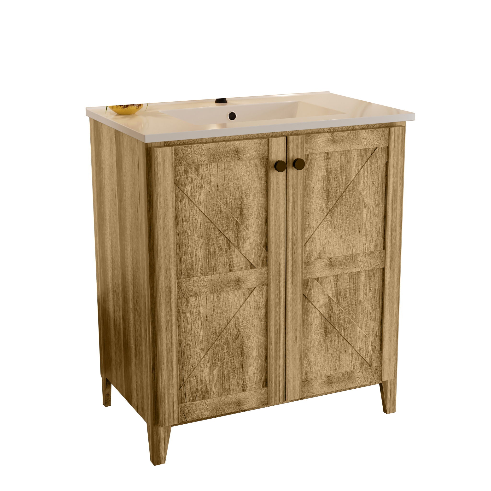 Folding Floor Cabinet With Ceramic Sink