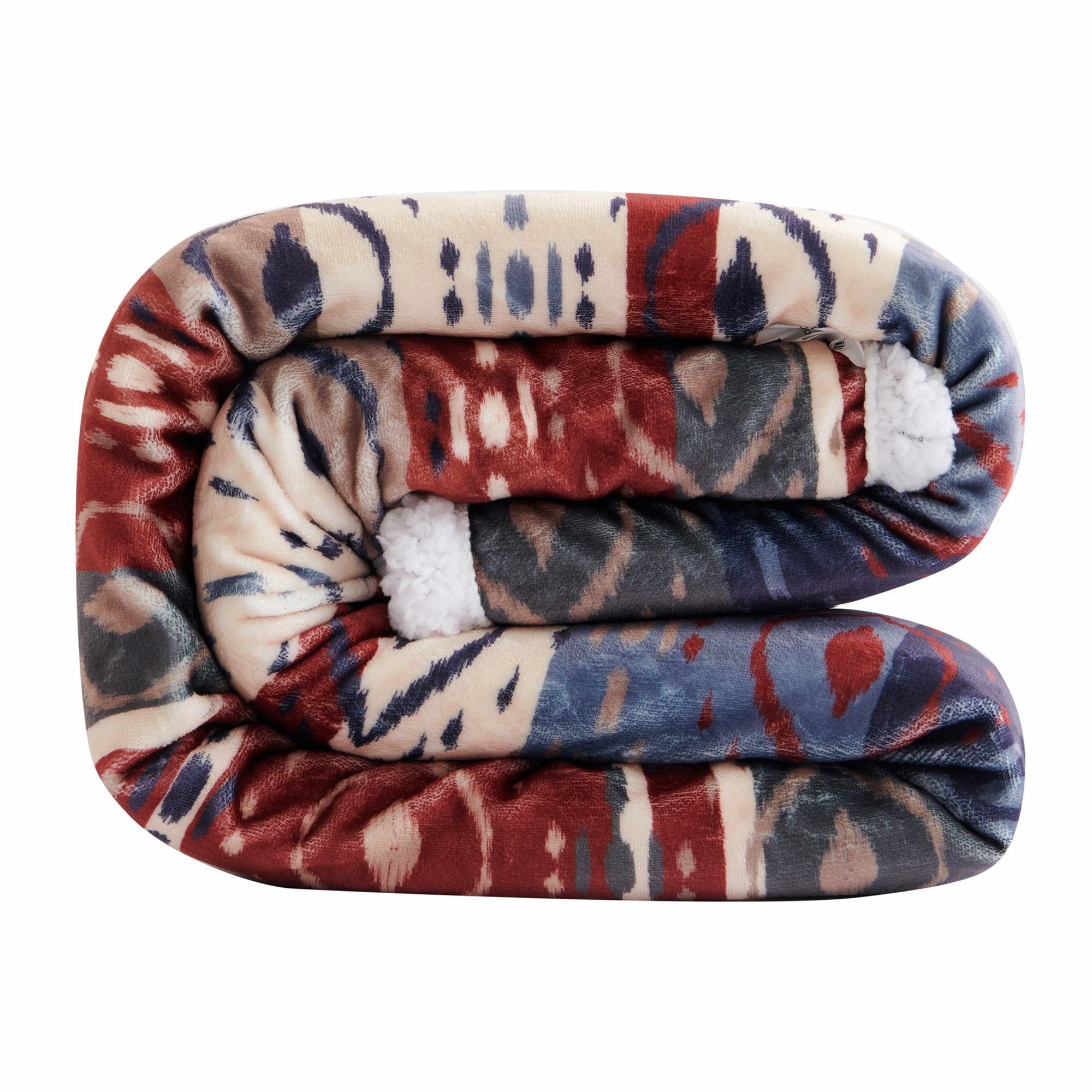 Campfire - Home On The Range Aztec Campfire Sherpa Throw - Multi Color
