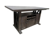 Briarwood - Complete Counter Height Table With Storage - Sable