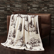 Campfire - White Pine Campfire Sherpa Throw - Tan