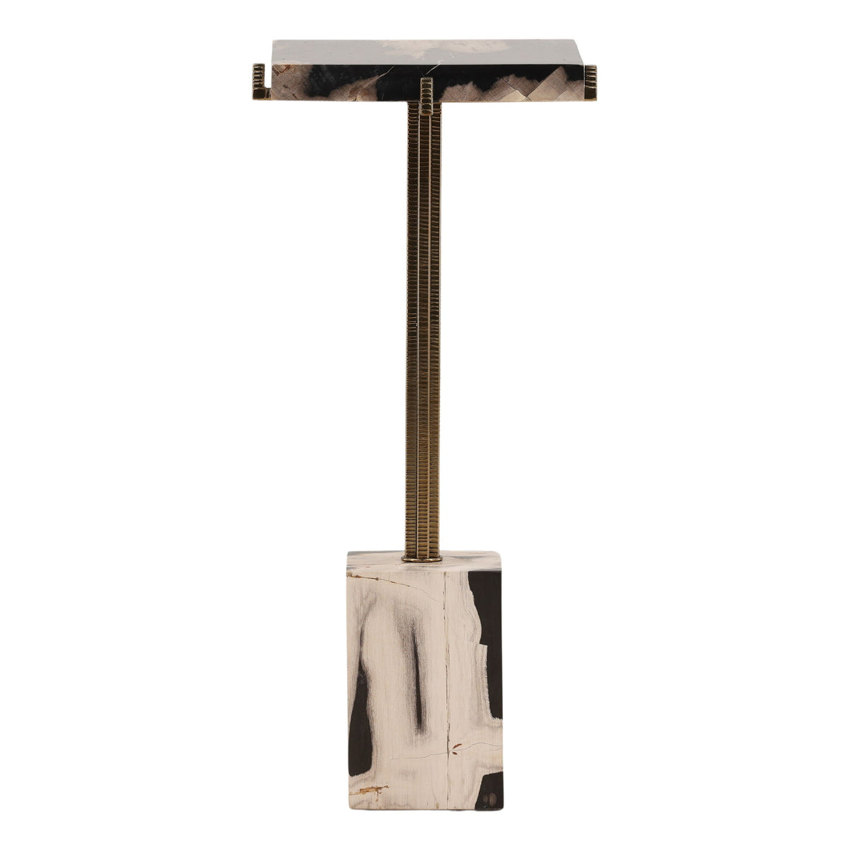 Cyra - Side Table - Black And Brass