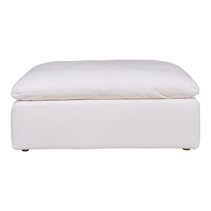 Clay - Livesmart Fabric Ottoman - Cream