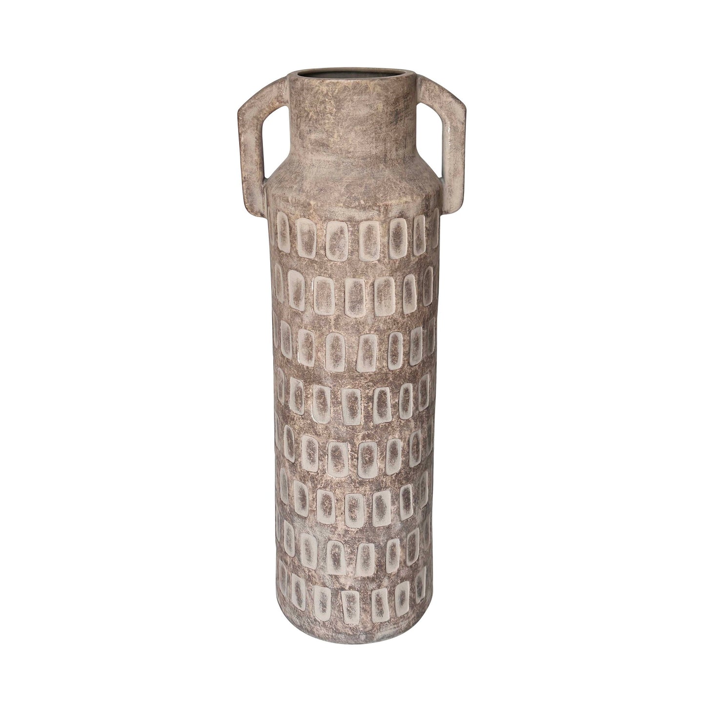 Earthenware - Diode Flower Vase - Light Brown