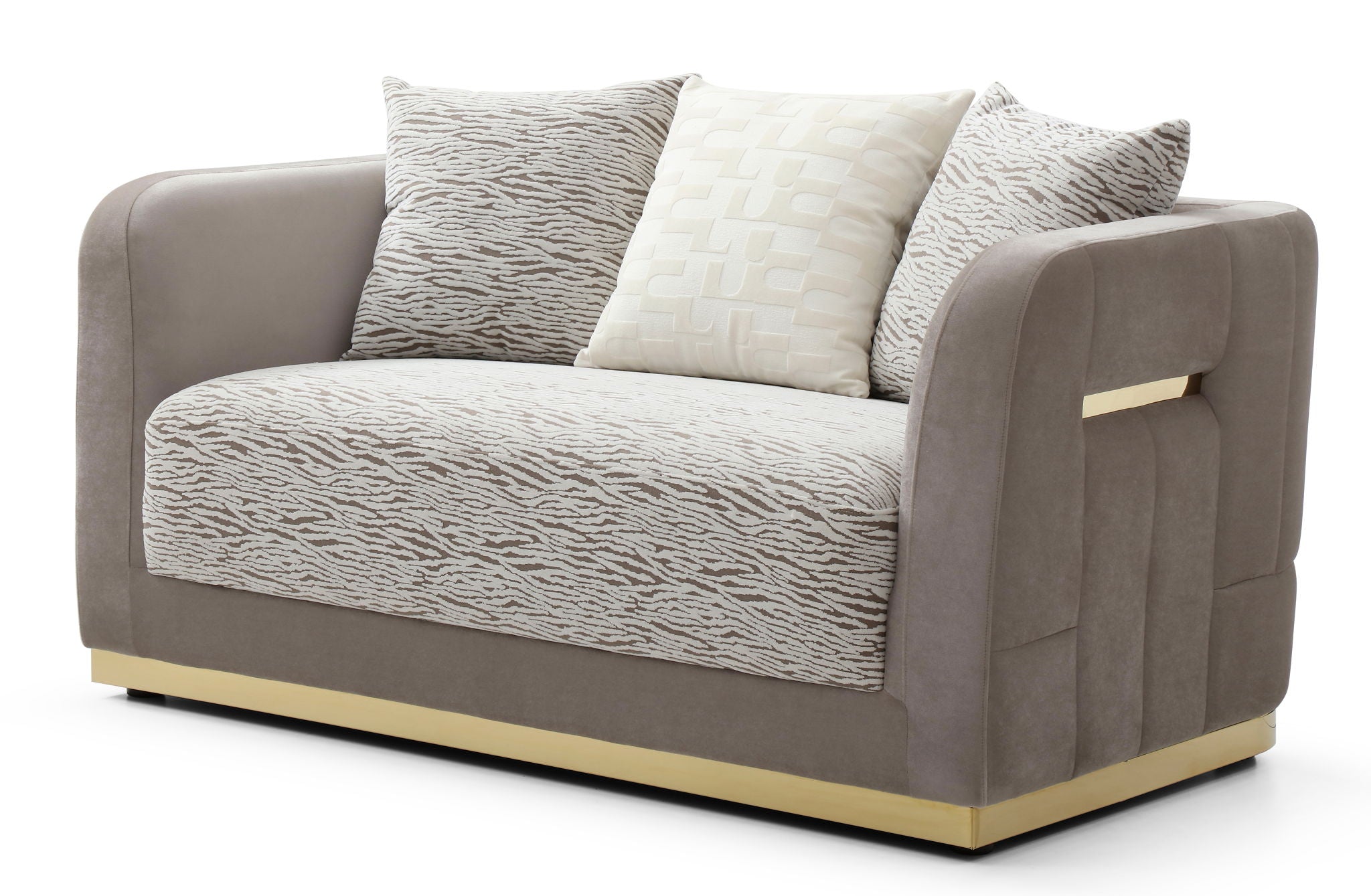 Lexington - Loveseat - Brown / Light Beige