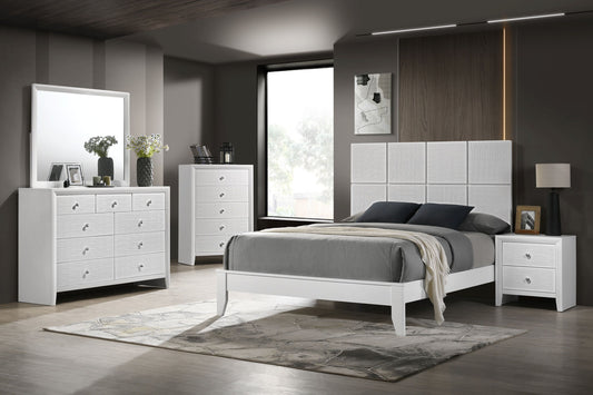 Denker - Full Bed - White