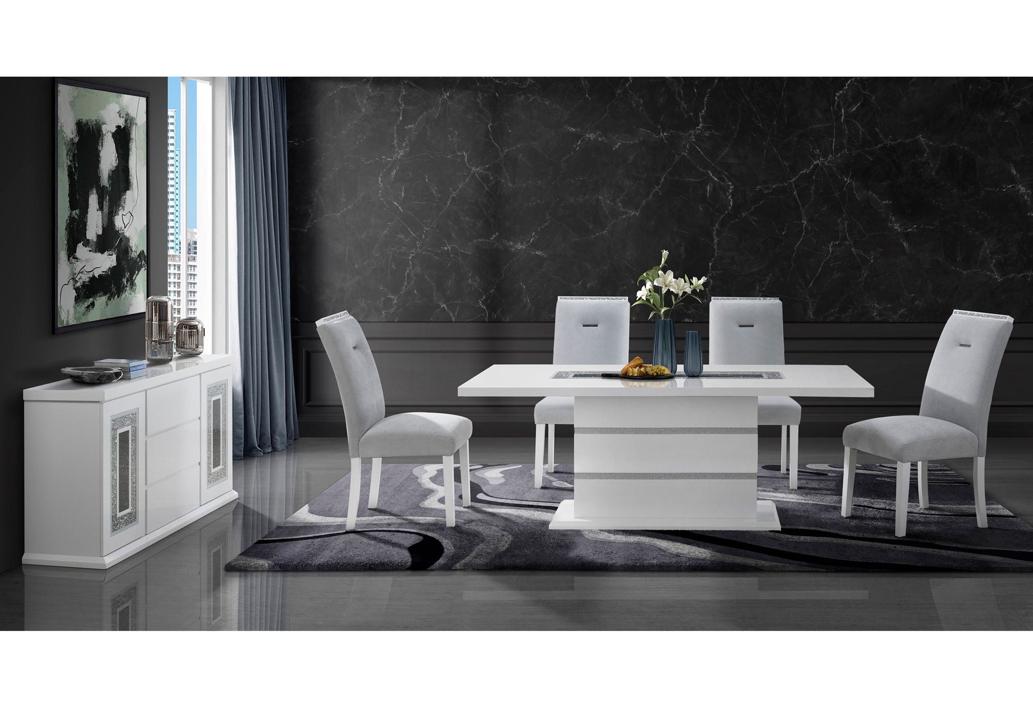 Monaco - Bar Stool New - Light Gray / White