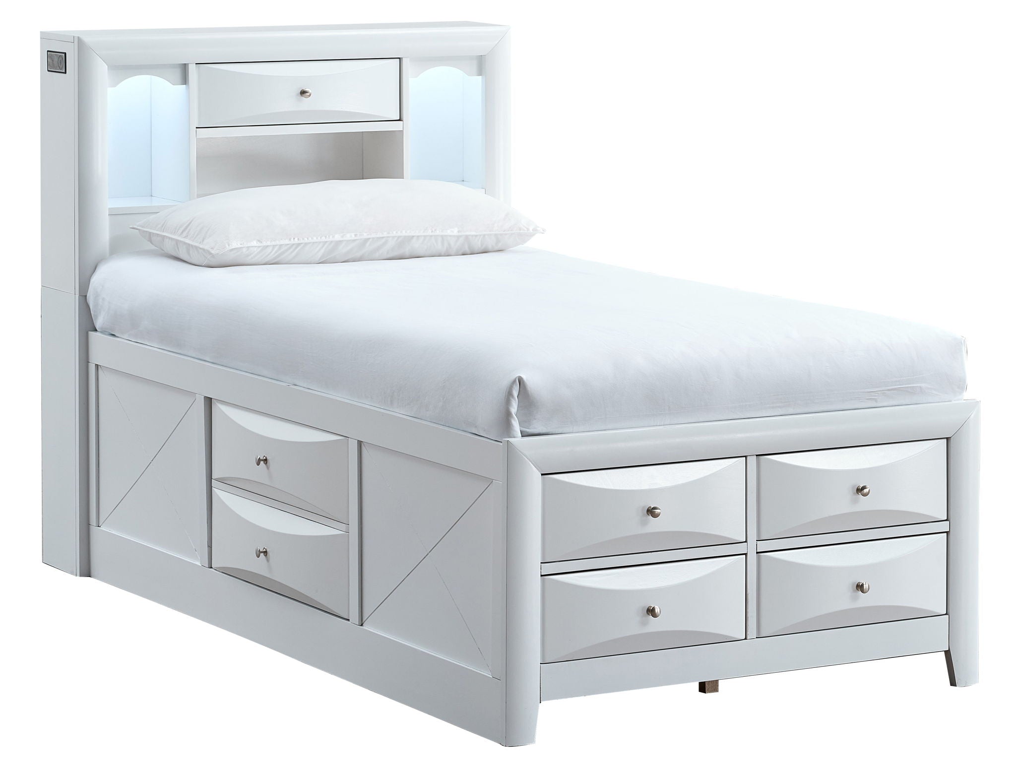 Glory Furniture - Marilla - Storage Bed With Lighting
