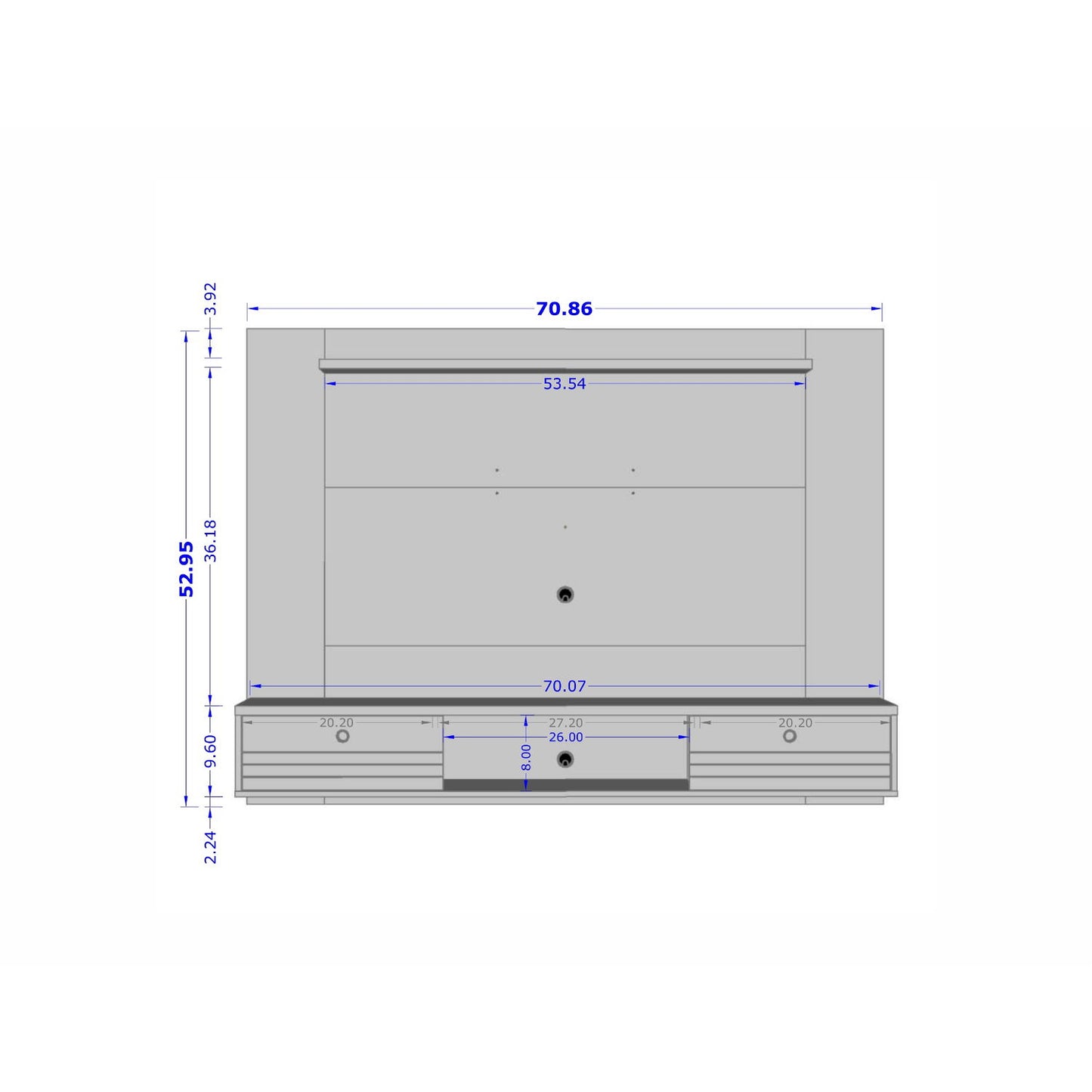 Liberty - Wall Mounted TV Panel For TVs