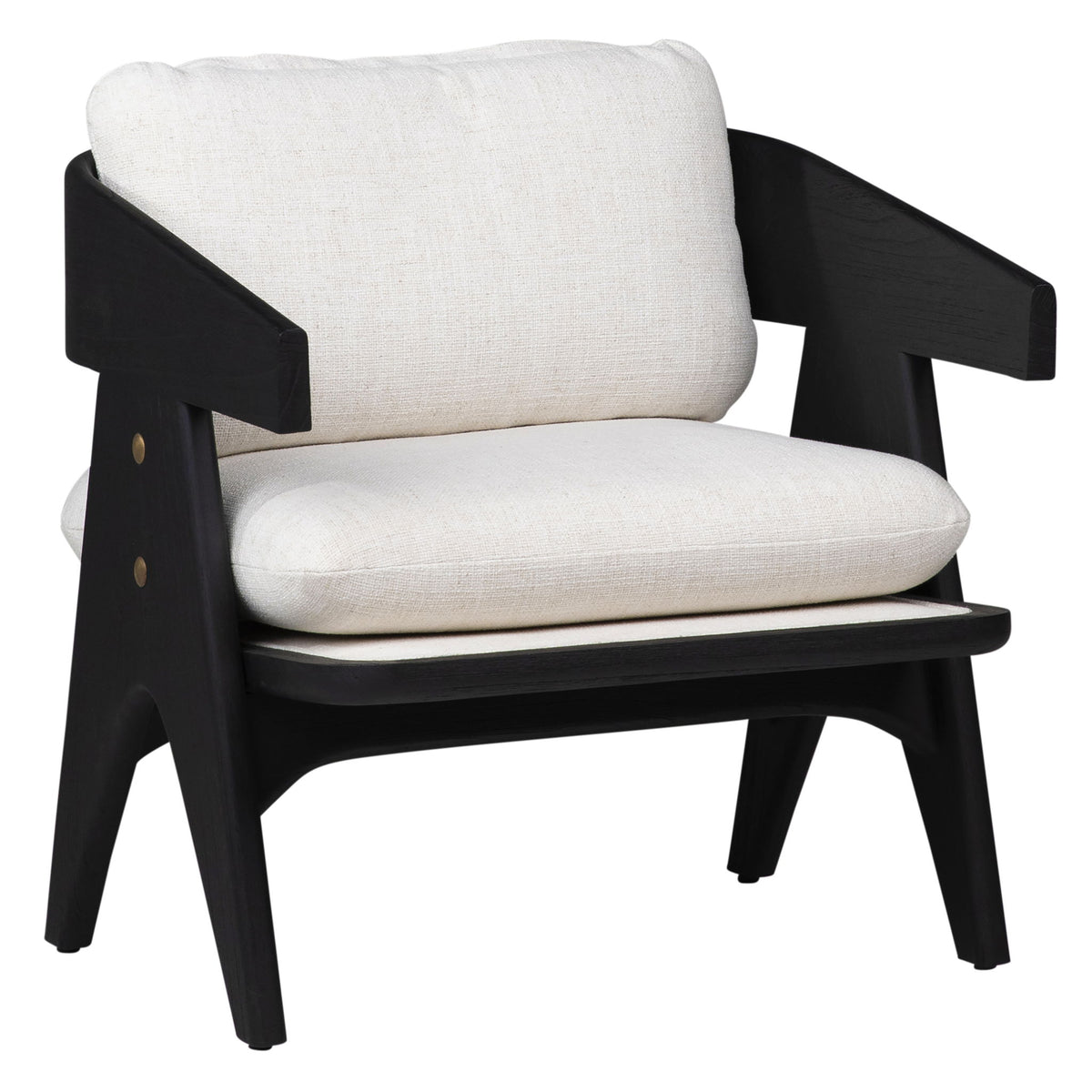 Adelaide - Occasional Chair - Black And Off White
