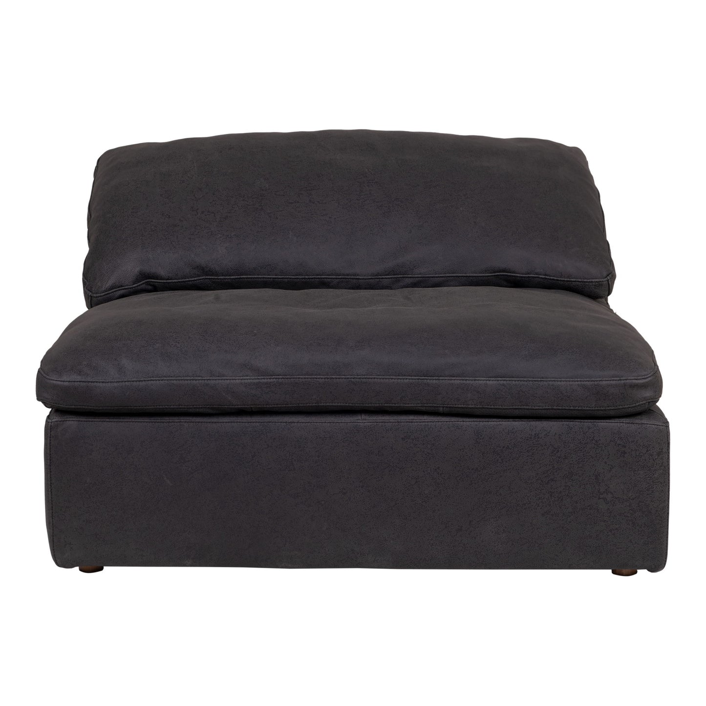 Clay - Nubuck Leather Slipper Chair - Black