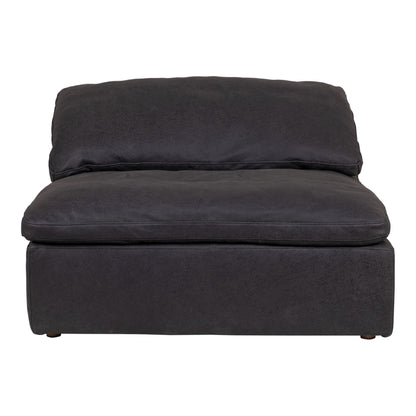 Clay - Nubuck Leather Slipper Chair - Black