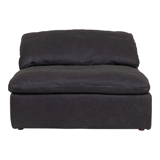 Clay - Nubuck Leather Slipper Chair - Black