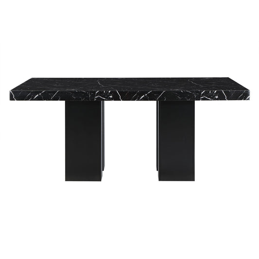 Jhoanna - 5 Pieces Dining Table Set - Black