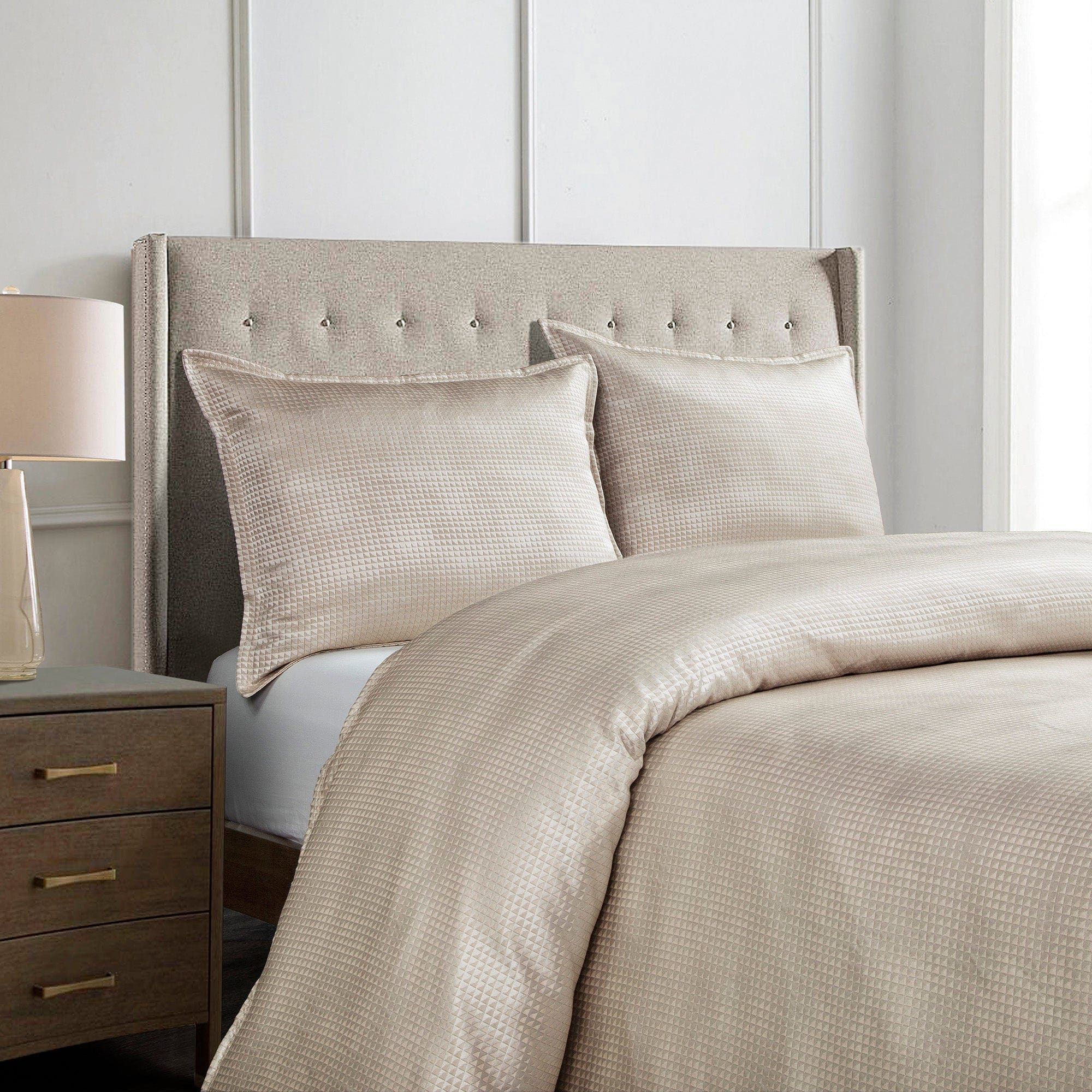 Sydney - King Jacquard Comforter Set (Set of 3) - Champagne