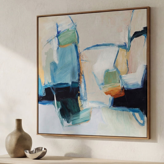 Vitality - Framed Painting - Multicolor