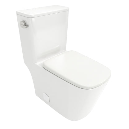 1 Piece Toilet With Single Flush And Soft Closing Seat - White