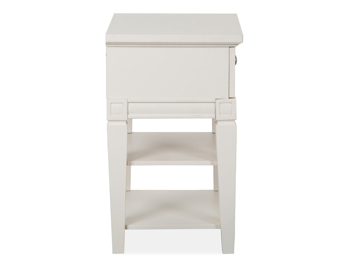 Willowbrook - Open Nightstand - Egg Shell White With Slight Rub Through
