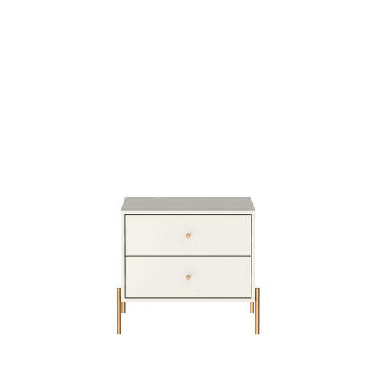 Jasper - Nightstand With 2 Drawers - Off White