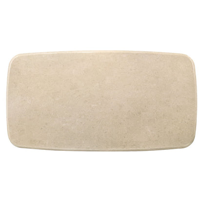 Kasha - Dining Table With Marble Top Top - Vintage Oak