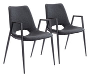 Desi - Dining Chair With Black Legs (Set of 2)