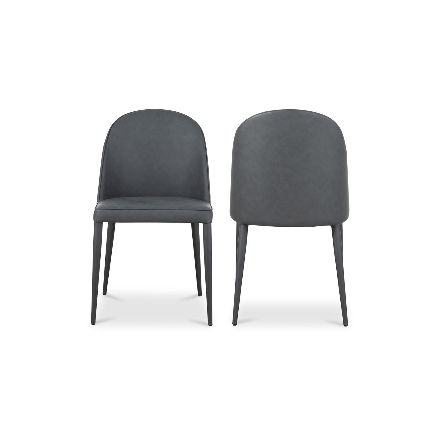 Burton - Vegan Leather Dining Chair (Set of 2) - Black
