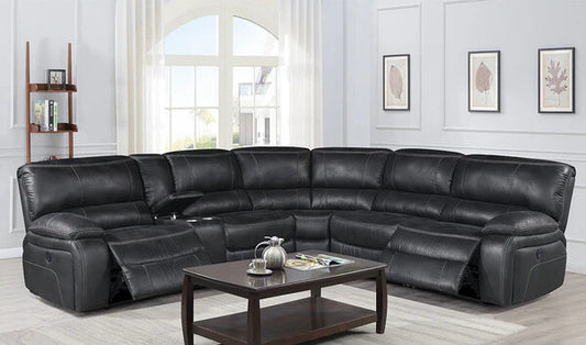 Sectional Power with USB Port Black