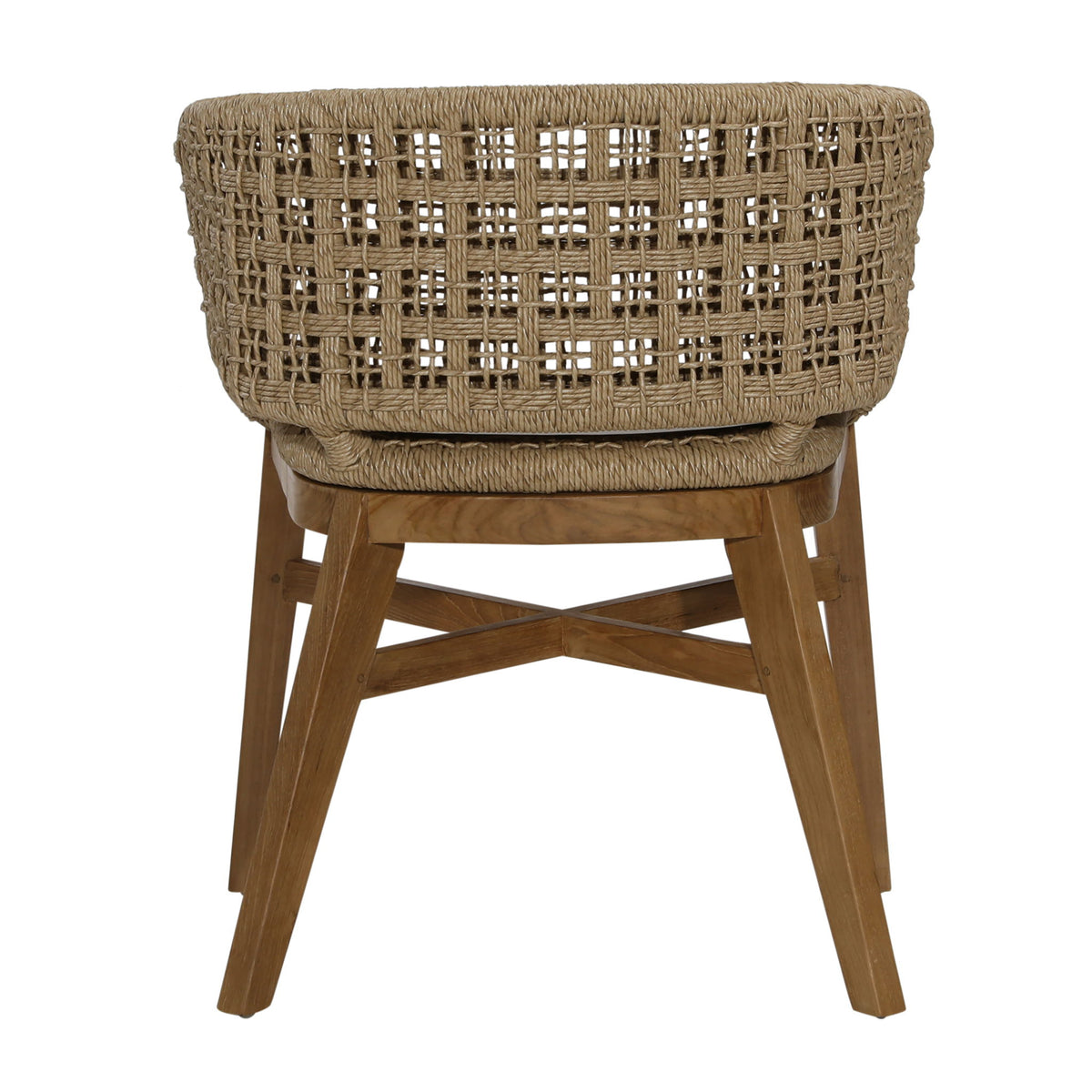 Keith - Outdoor Dining Chair (Set of 2) - Natural And Ivory