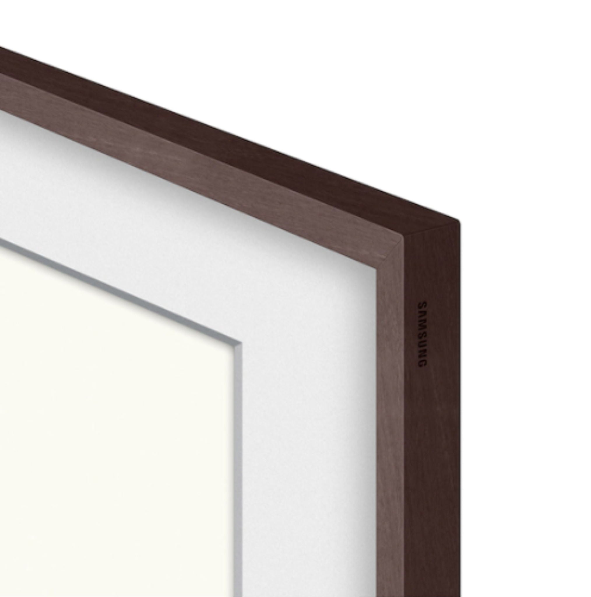 Samsung - 65" 2021 The Frame Bezel (Modern) - Brown