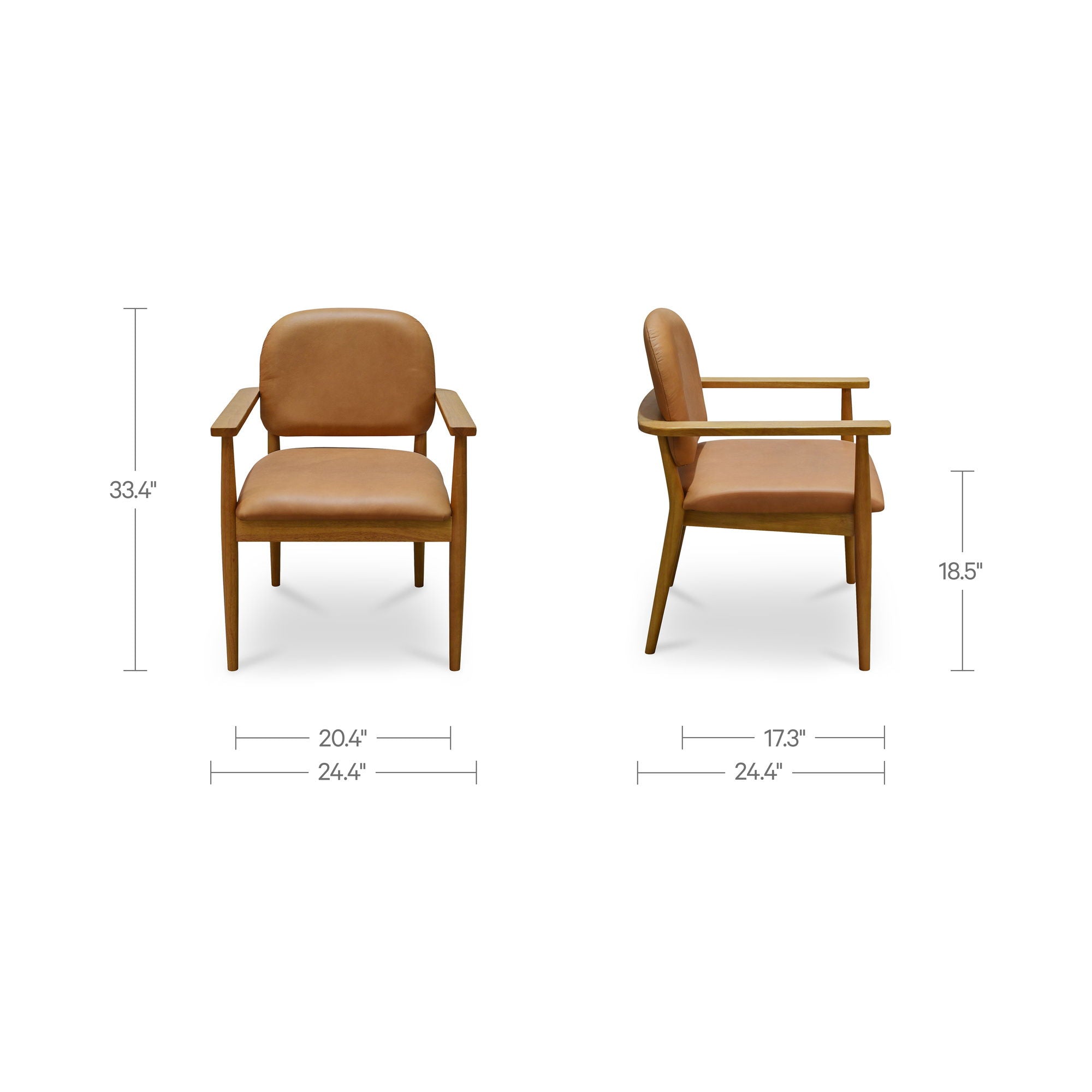 Norrie - Dining Chair - Brown