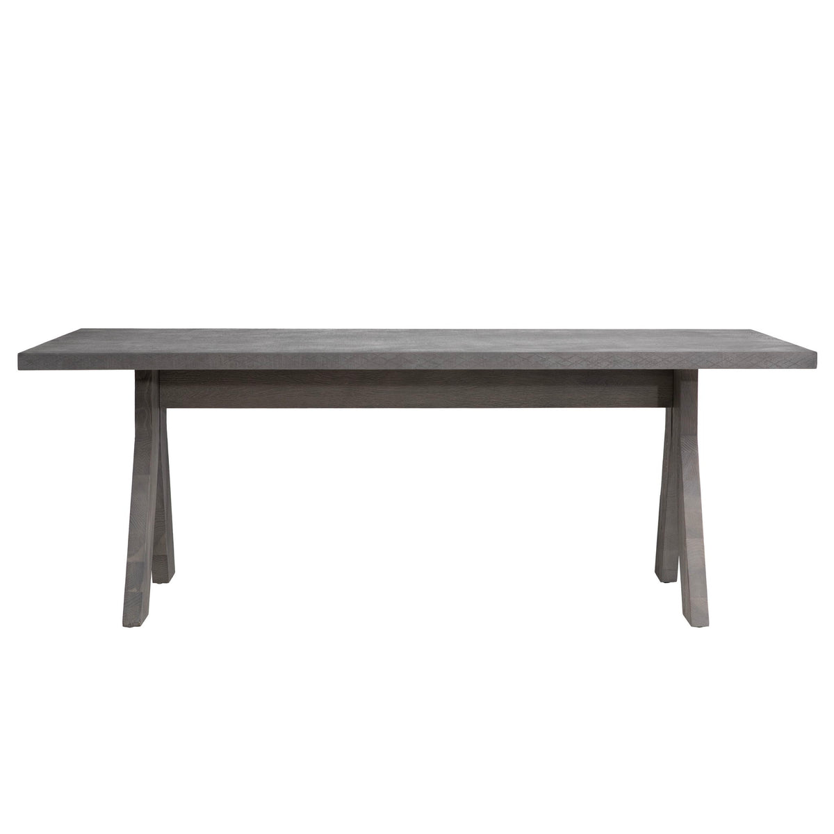 Augusto - Dining Table - Charcoal Gray With Smoked Oak