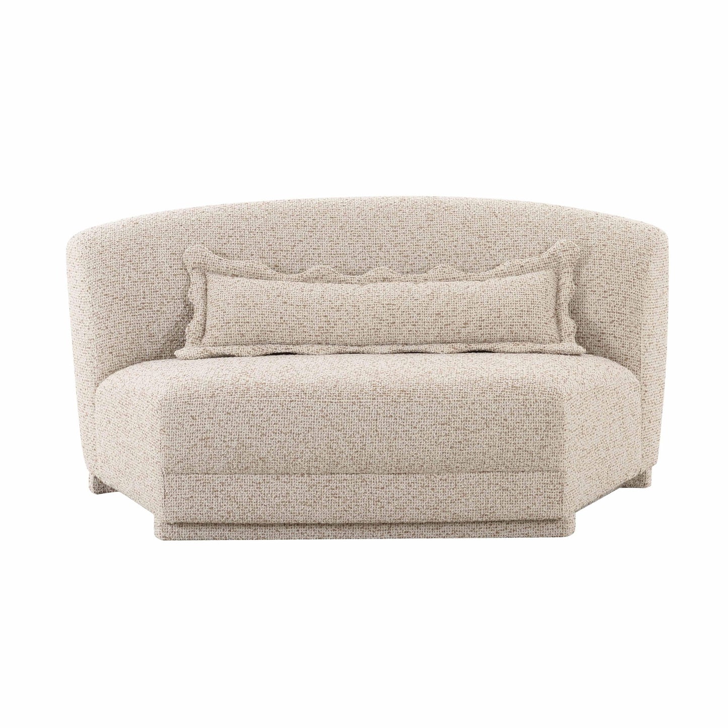 Marion - Textured Boucle Armless Loveseat - Two-Tone