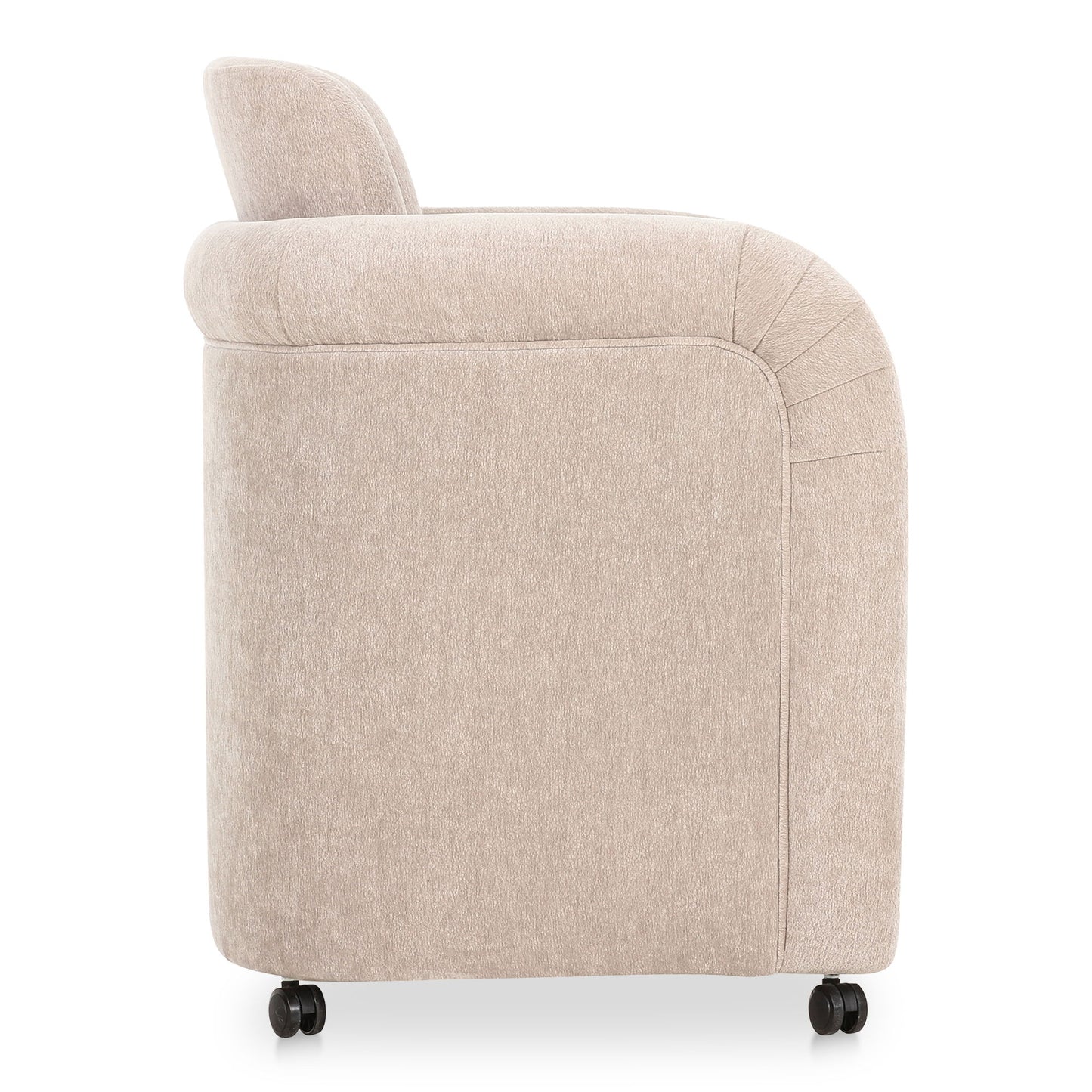 Mesto - Rolling Dining Chair - Gray