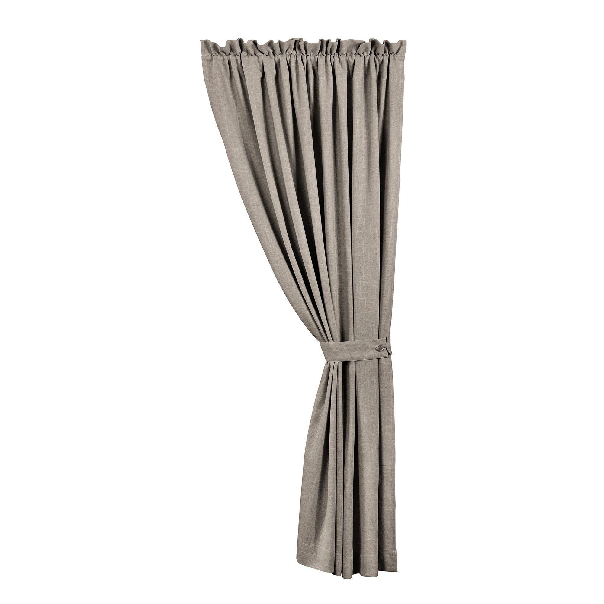 Luna - Washed Linen Lined Curtain - Taupe