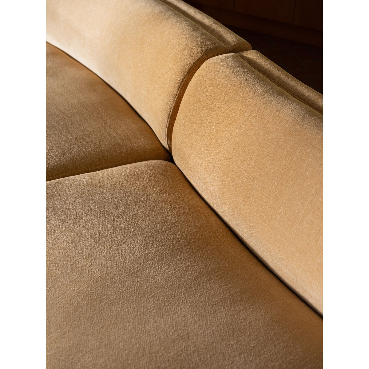 Naomi - 3 Piece Concave Modular Sectional - Golden Yellow