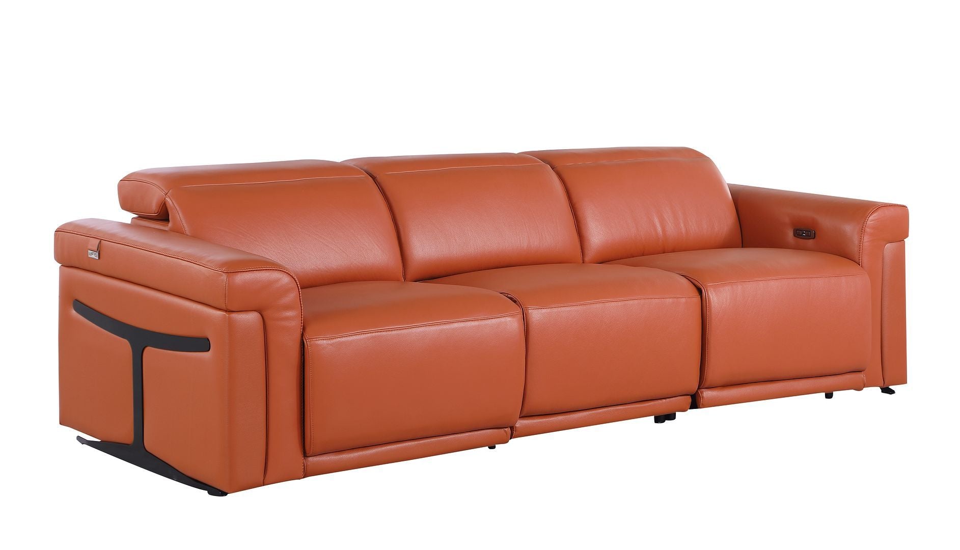 1126 - 5-Piece Modular Power Reclining Sofa And Loveseat Set In With 4 Power Recliners & Power Headrests