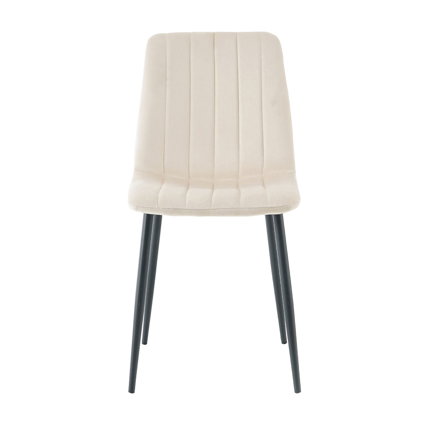 Dining Chair, Modern Kitchen Dining Chair With Cushion Back, Upholstered Side Chair With Coated Metal Legs, Family Kitchen Dining Room And Living Room