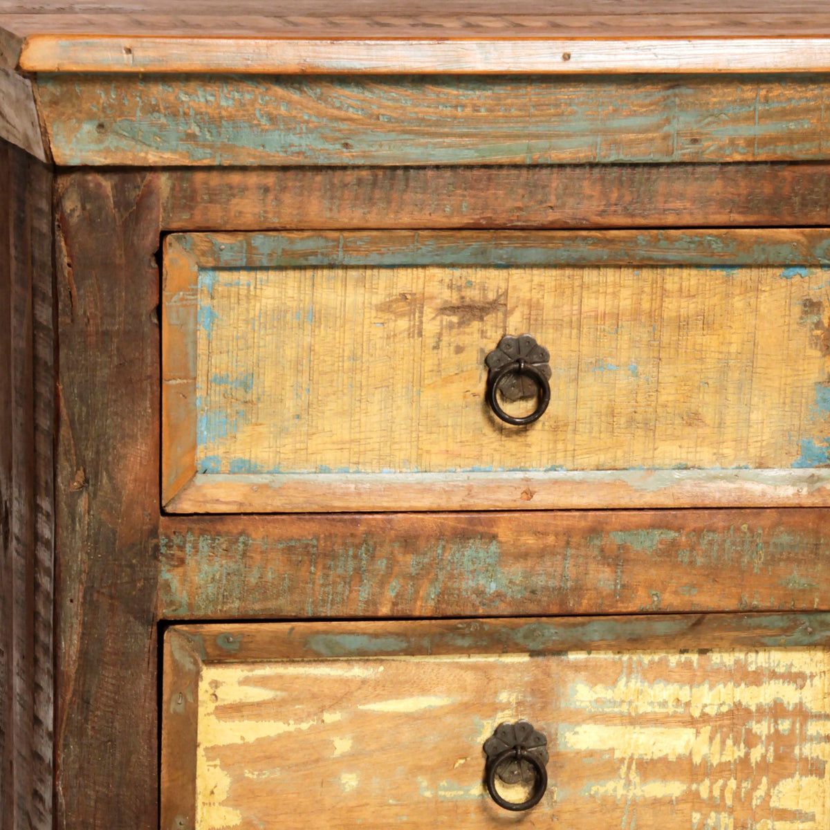 Nantucket - Nightstand With 3 Drawers - Antique Wood