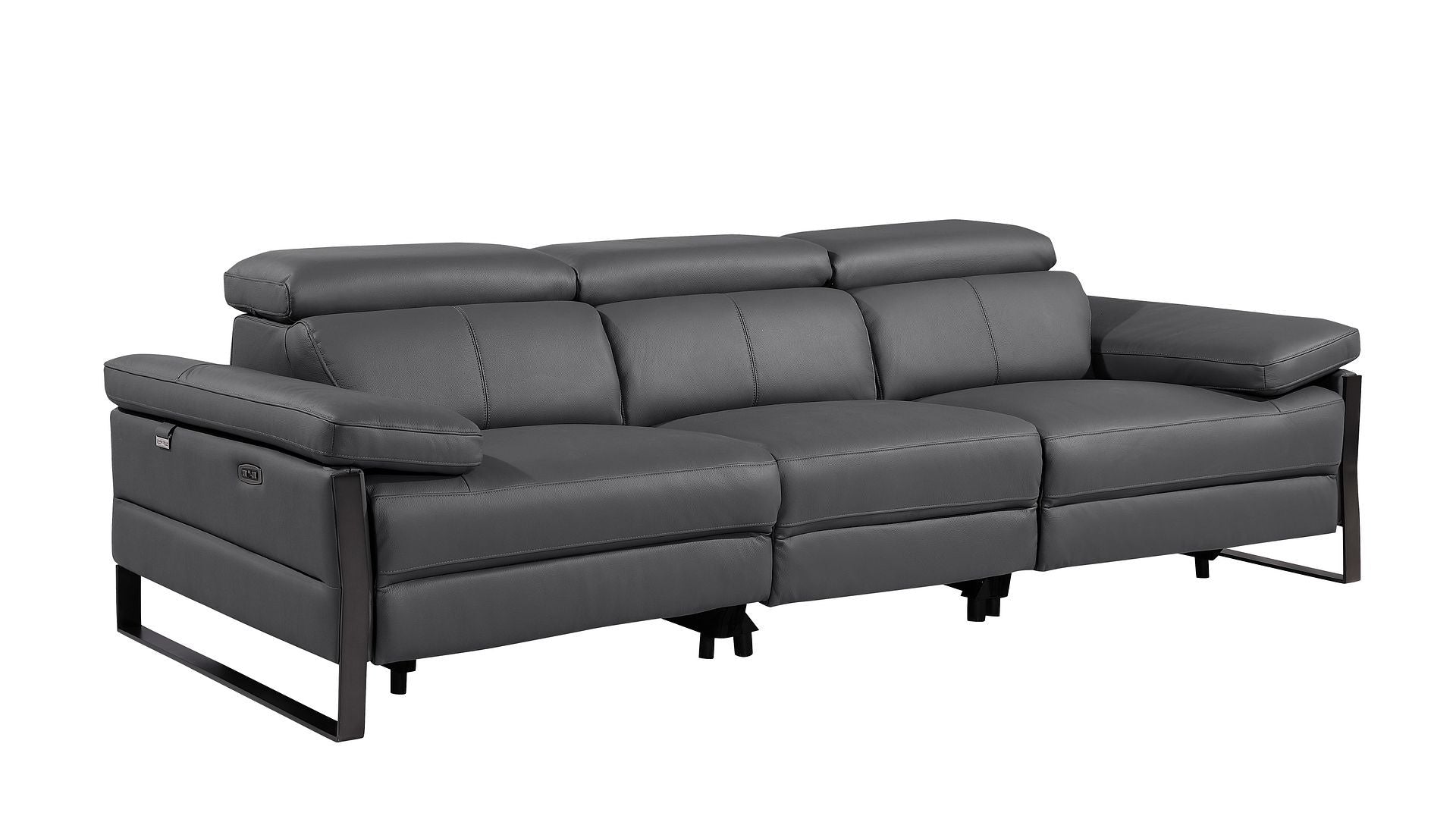 1246 - Modular Power Triple Reclining Sofa, Loveseat, And Chair Set With Power Headrests