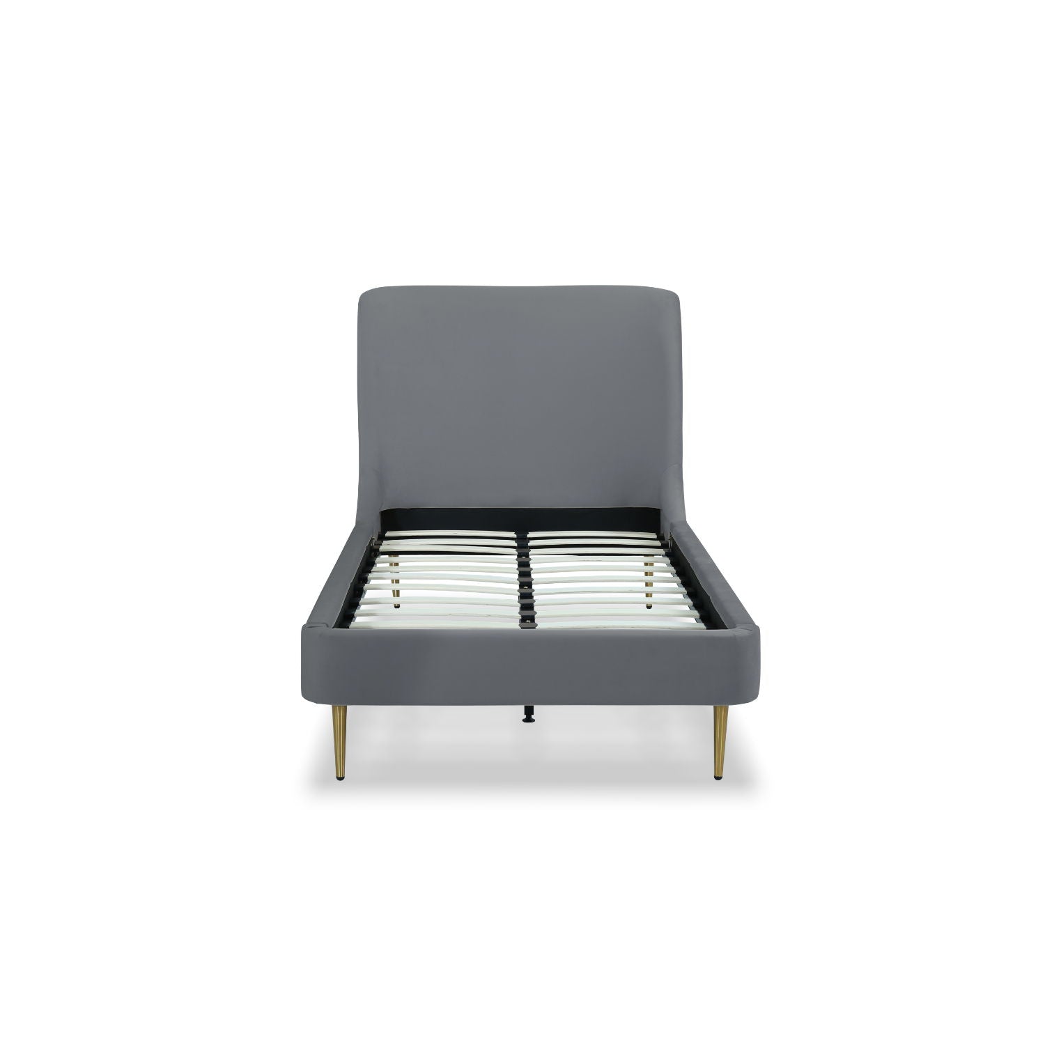 Heather - Upholstered Bed With Curved Headboard