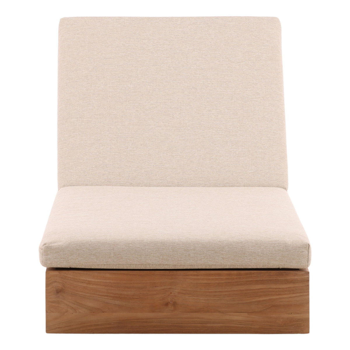 Darlene - Outdoor Chaise - Sand And Natural