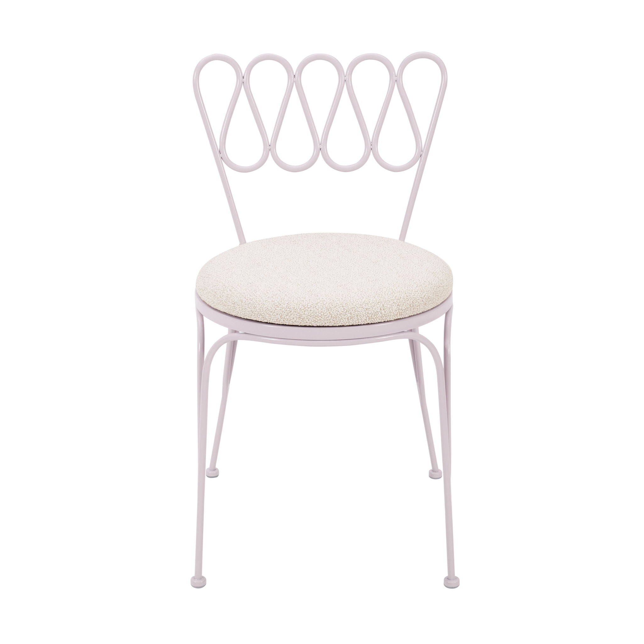 Erica Wrought Iron Outdoor Chair - Thumbnail 2