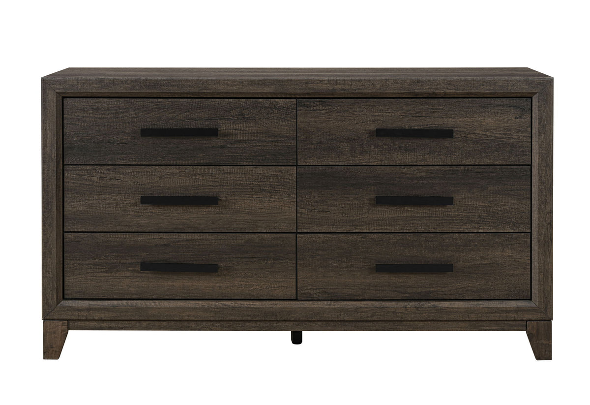Harmony - 3 Piece Bedroom Set (King Bed, Dresser And Mirror) - Brown