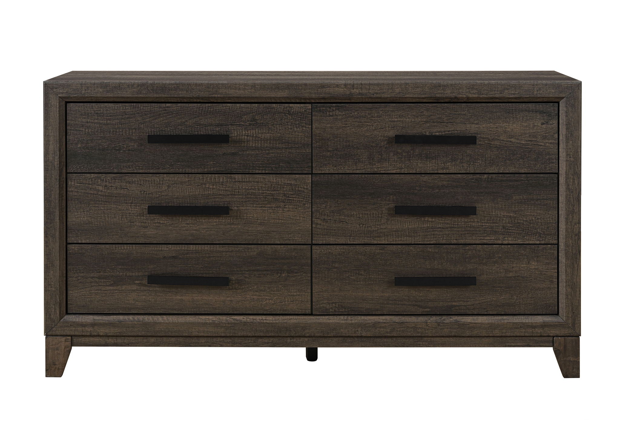 Harmony - 5 Piece Twin Bedroom Set (Bed, Dresser & Mirror, Nightstand, Chest) - Dark Brown