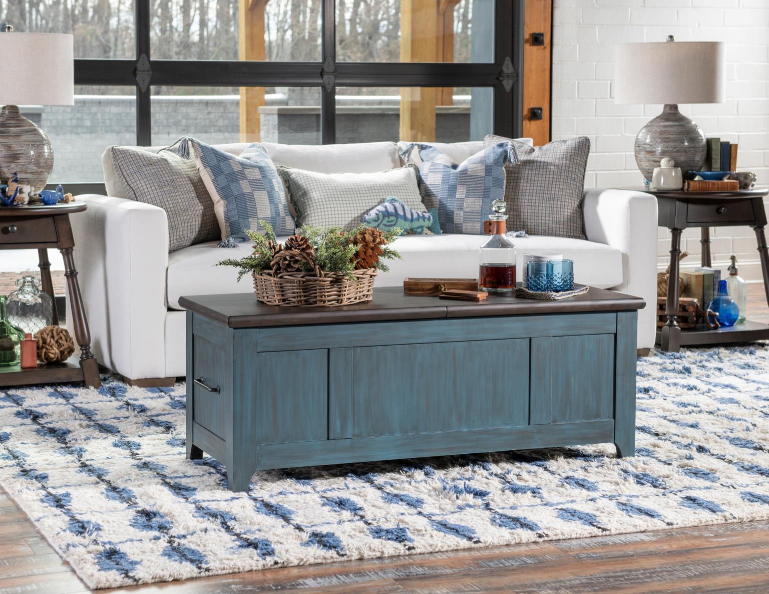 Lake House - Sliding Top Cocktail Table