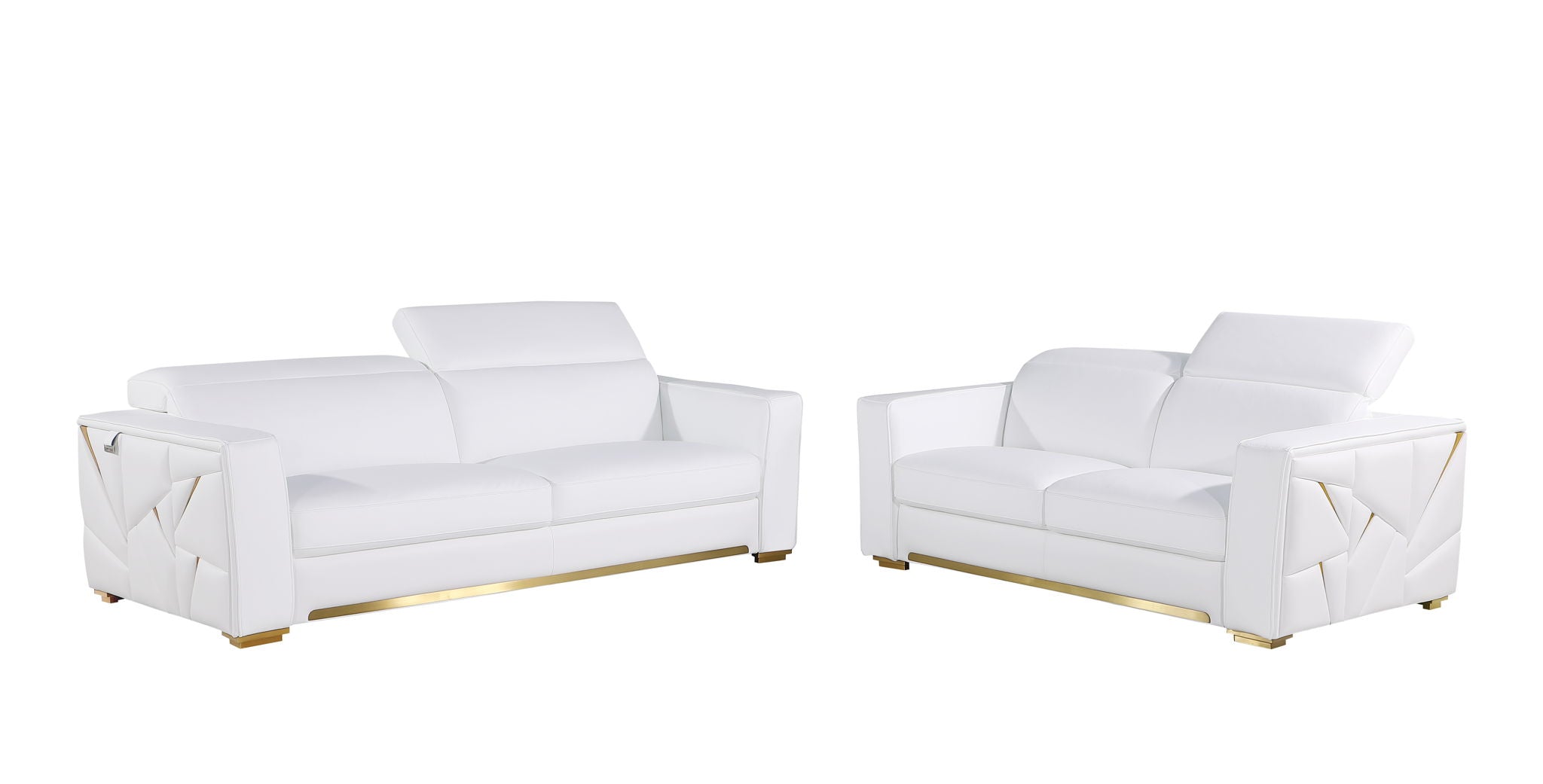 1120 - Leather Living Room Set