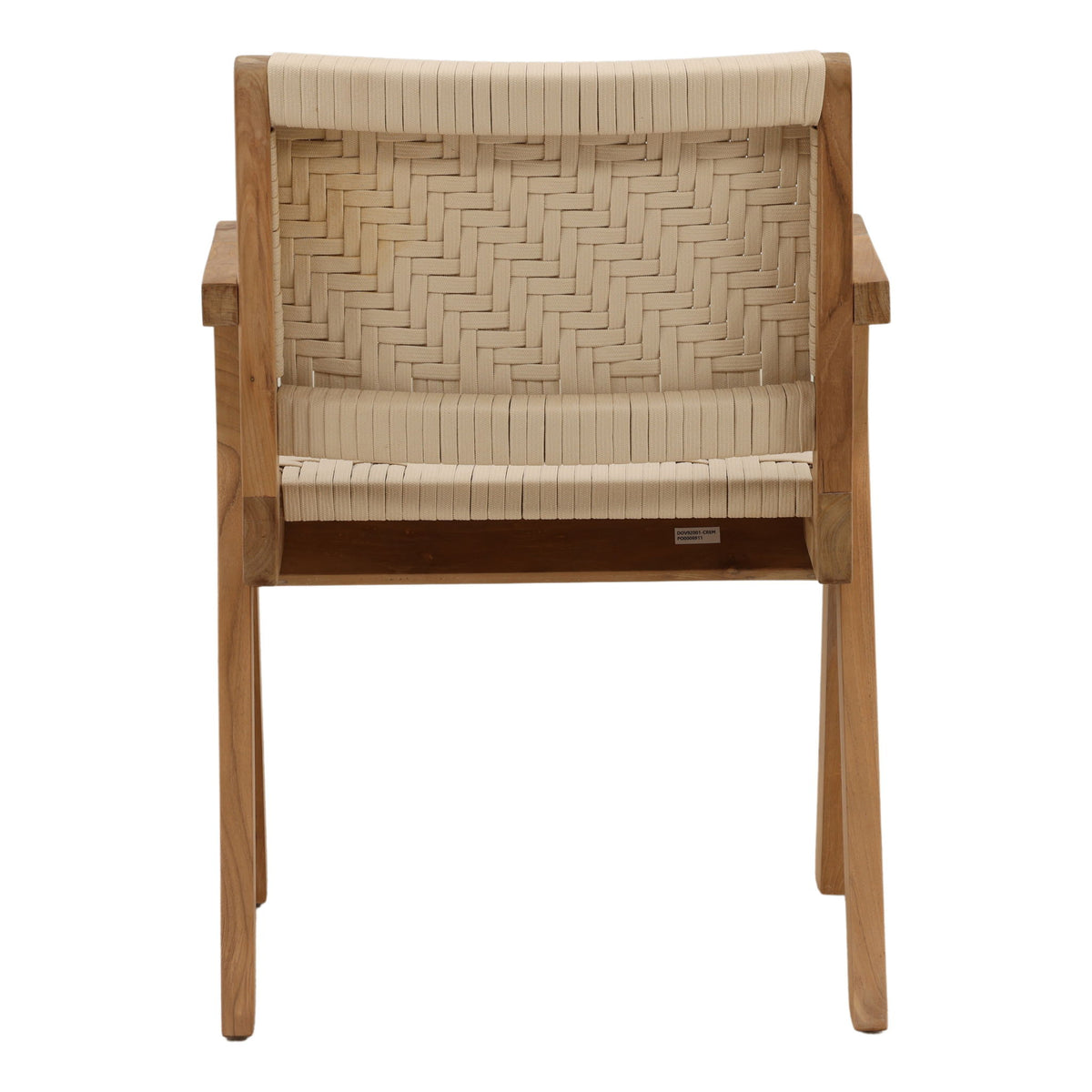 Mesa - Outdoor Dining Chair - Cream And Natural