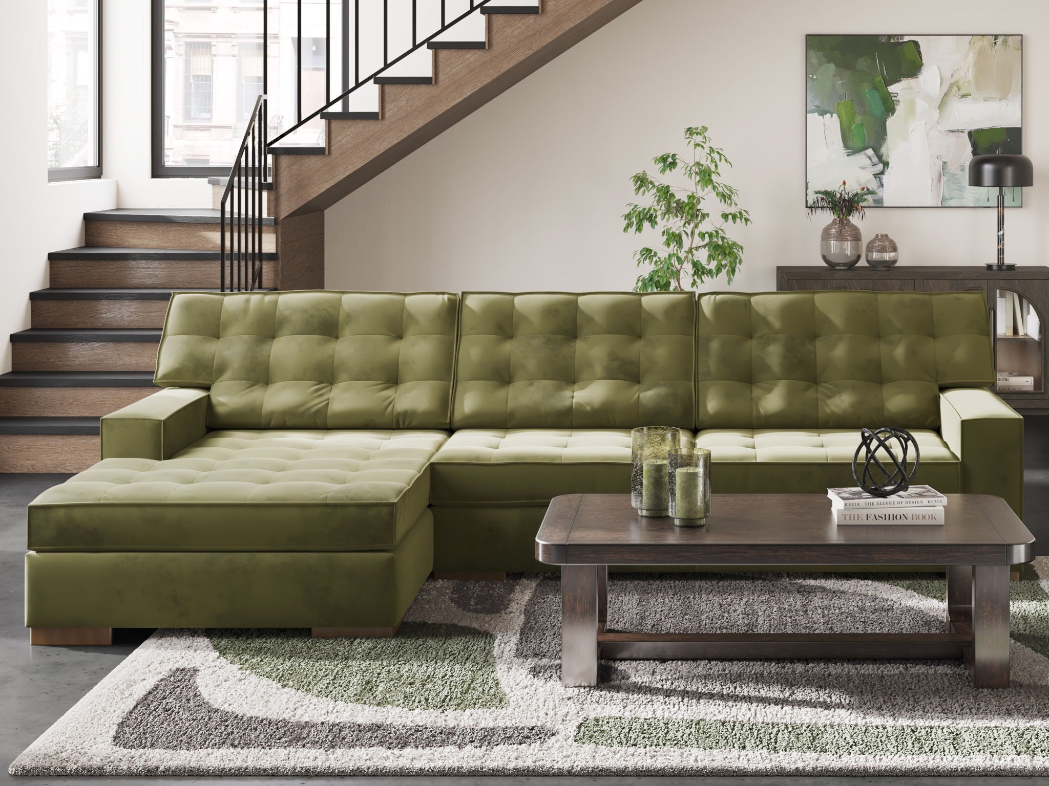 Ashley Furniture Caspian-Town Sectional - Thumbnail 3