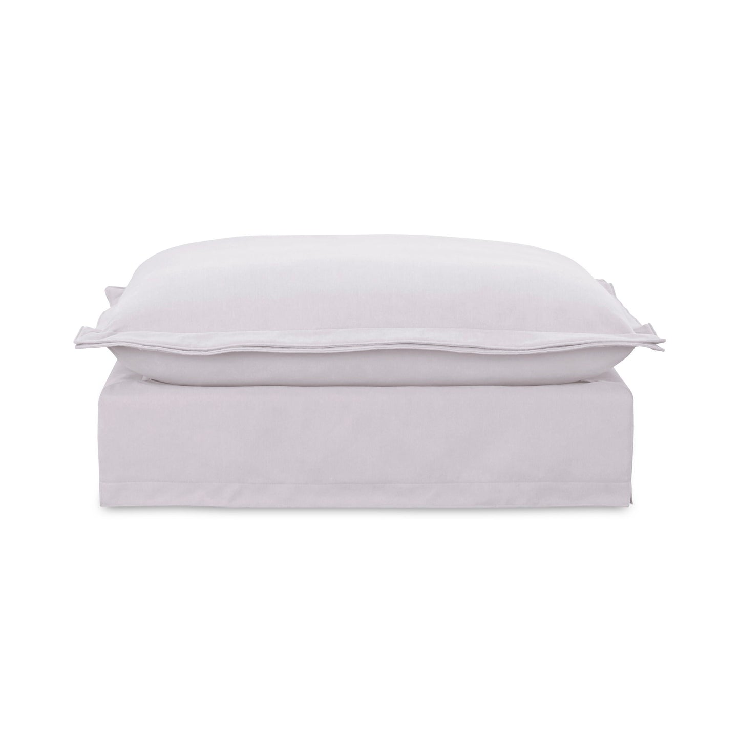 Olivia - Performance Fabric Ottoman - White