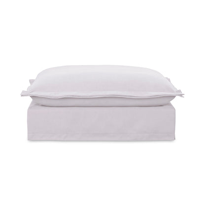 Olivia - Performance Fabric Ottoman - White